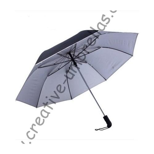 115cm two fold double bridge honey tomb fiberglass umbrellas hex-angular 70T steel shaft, anti-uv auto open auto close parasols