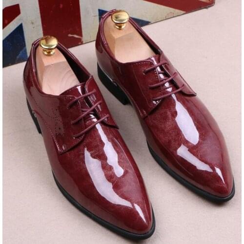 Мужские лакированные туфли EFKGH China At AliExpress