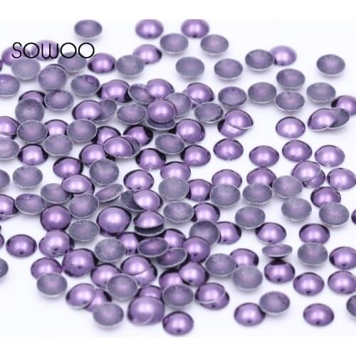 Eco-friendly lead free Metal Hot Fix Studs Dome Shape Half Round Tanzanite Dome Studs hot fix half round studs baby studs