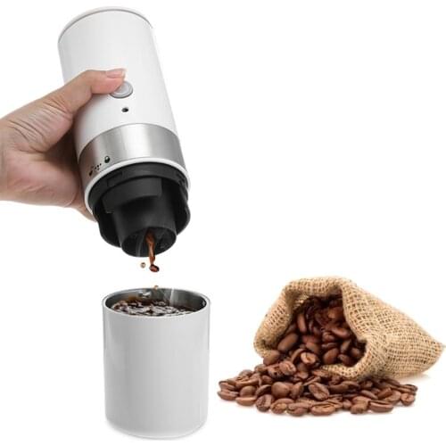 200ml Electric USB Capsule Coffee Cup Portable Coffee Machine with Built-in Filter Handheld Coffee Grinder For Home Travel