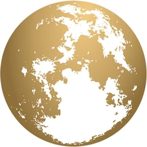 Creative Golden Earth Wall Sticker home decoration living room Bedroom background mural kids room wallpaper Removable stickers
