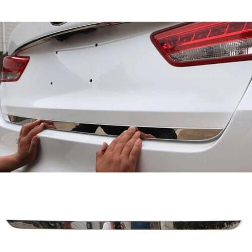 Fit For KIA K5 2016 2017 2018 2019 Car Rear Trunk Door Down Decoration Decal Sticker Car Styling Trim Bezel Stainless Steel