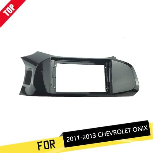 LONGSHI 2 Din 9 Inch Car Radio Fascia Panel Frame for Chevrolet Onix 2012-2019 Installation DVD GPS Plastic Dash Mount Kit