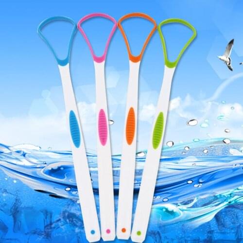 1PC Tongue Brush Tongue Cleaner Scraper Dental Oral Care Tongue Cleaning Tool Oral Hygiene Keep Fresh Breath