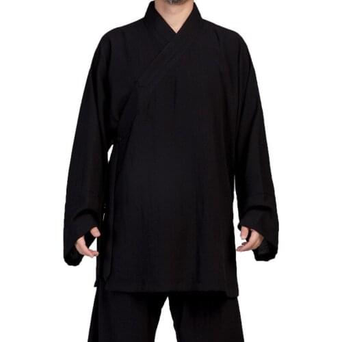 Tai Chi Wing Chun Suit Martial Arts Gis Custom Linen 25 Colors Gongfu Clothes Chinese Style Male Ancient Style Improved Hanfu