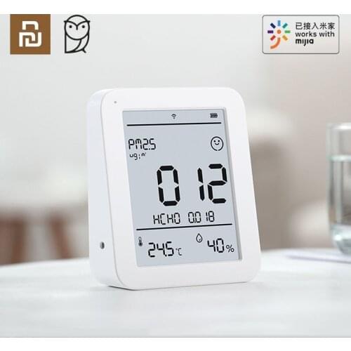 Youpin MMC Air Quality Detector PM2.5 Formaldehyde HCHO Monitor Air Quality Tester Digital Temperature Humidity Sensor Tester