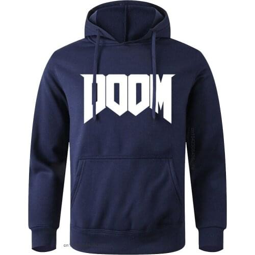 New Game Doom Hoodies Men Women New Casual Doom Logo Printed Camisas Streetwear Cool Pullover Hoody Clothing