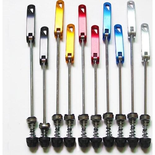 2Pcs/set Bike Cycling Wheel Hub Bolt Skewers Quick Release Bolt Levers Axle Set Mountain Bicycle Accessories Durable Replacement