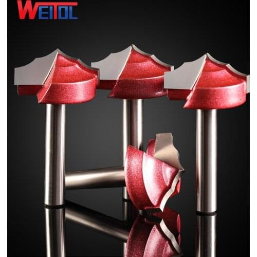 Weitol free shipping 6mm shaper bottom two flutes wood router bit CNC machine tools milling cutter