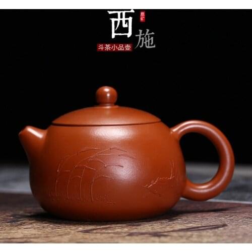 Yixing undressed ore xi shi recommended zhu all hand painted clay mud small sketch guangdong kung fu tea gift custom