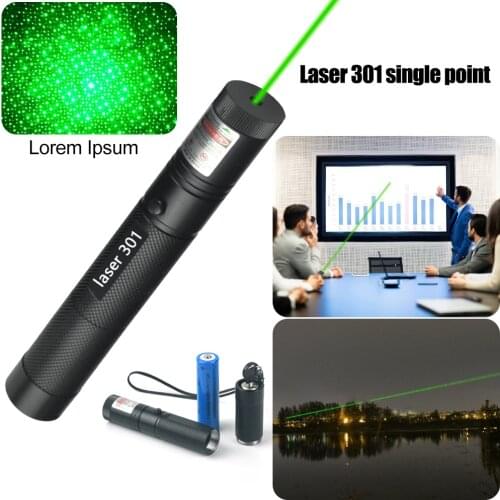 301 532nm Green Laser Pointer Pen High Power Glare Outdoor Flashlight Professional Travel Indicator Hunting Laser Device