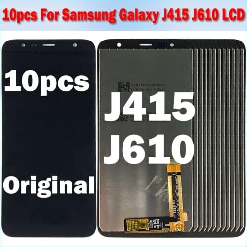 10pcs/lot 100% Test LCD For Samsung Galaxy J4+ 2018 J4 Plus J415 J6 Plus J6+ J610 LCD Display Touch Screen Digitizer Assembly