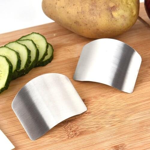 1PC Stainless Steel Finger Protector Knife Cutting Finger Protection Tool Chop Slice Shield Safe And Quick Kitchen Gadgets