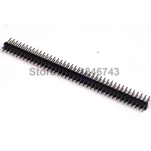 10PCS 2x40T 80Pin 2.54mm Ordinary Double Row Needles Straight Headers For PCB Connection