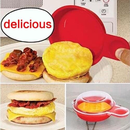 2pc Easy Microwave Egg Hamburg Pancake Omelet Maker Cheese Egg Cooker Hamburger Press Kitchen Cooking Tool Bakeware