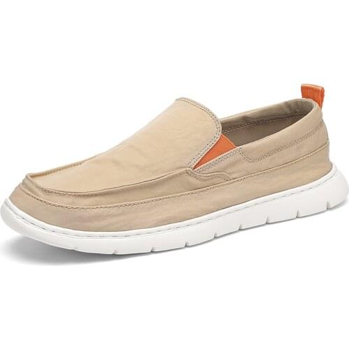 2021 Summer New Fashion Cloth Sailing Shoes One Pedal Cloth Shoes Trend Wild Wear-resistant Casual Shoes Lazy Flat Mens Shoes