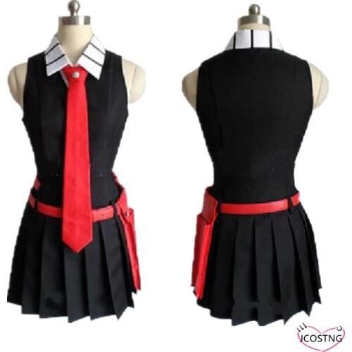 Anime Cosplay Costume Akame Ga KILL! Akame Men Women Cool Suit Uniform Cosplay Halloween Costume Dress Shirt Tie Accessories Set