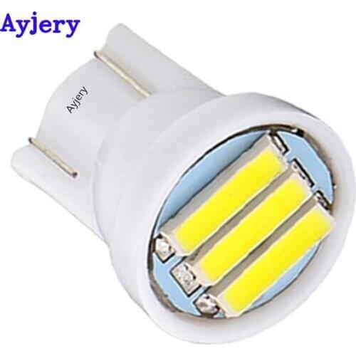 AYJERY 2500X Car LED w5w 194 T10 7014 3 led SMD 7020 t10 3smd width bulb Wedge Car Auto LED Light Bulb White Instrument Light