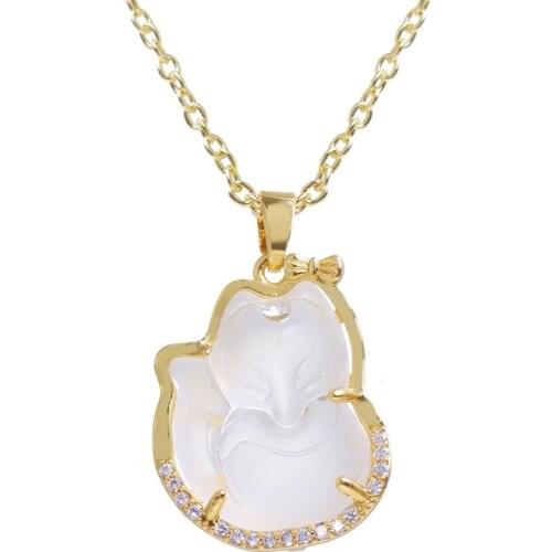 Bettyue Charmin Fox Ingenious Design Transparent Necklace For Femlae Fashion Statement Cute Jewelry Party Adorable Dress-Up
