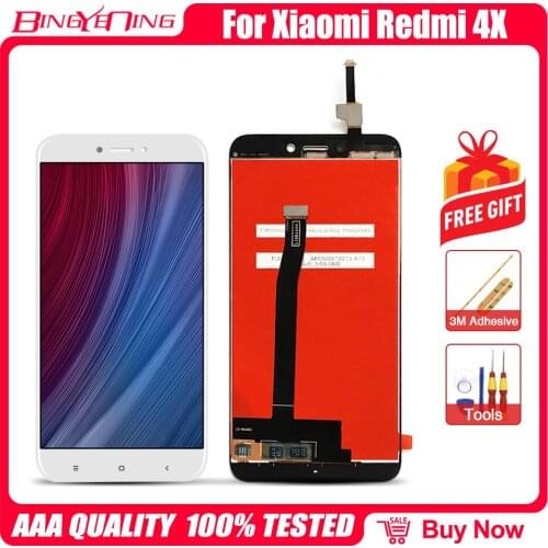BingYeNing For Xiaomi Redmi 4X LCD&Touch Screen digitizer with frame LCD Display screen Replacement Parts + Disassemble Tools