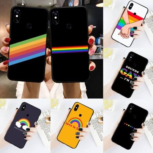 Gay Lesbian LGBT Rainbow Phone Case For Xiaomi Redmi note 7 8 9 t k30 max3 9 s 10 pro lite