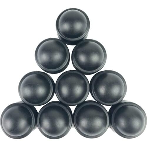 Black 10Pcs 25mm M12 Car Wheel Nut Screw Cover Rim Bolt Cap Hexagonal