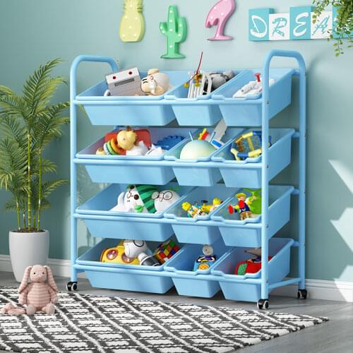 Childrens Toy Storage Rack Simple Baby Toy Shelf Rack Multi-layer Storage Organizer Toy Storage Cabinet