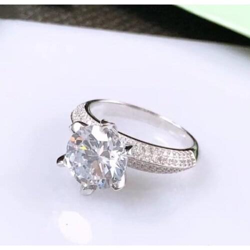 Designer Fashion 925 Sterling Silver Jewelry 3A Cubic Zirconia Party Ring