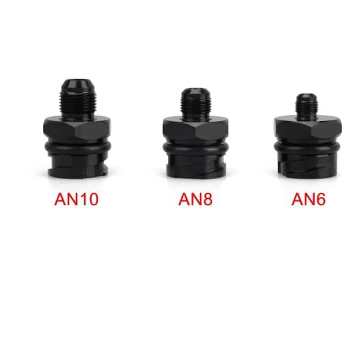 For LEXUS LSX LS1/LS6/LS2/LS3/LS7 Billet Aluminum Black Valve Cover Oil Cap w/ -10 AN /8 AN/6 AN Fitting Breather