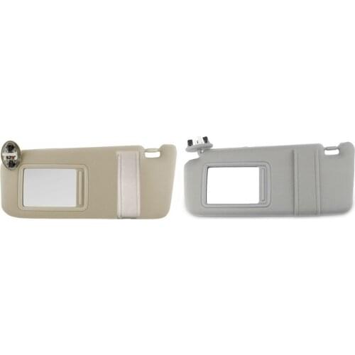 For Toyota Camry Sun Visor Left Driver Side Leather Sun Shading Cosmetic Mirror