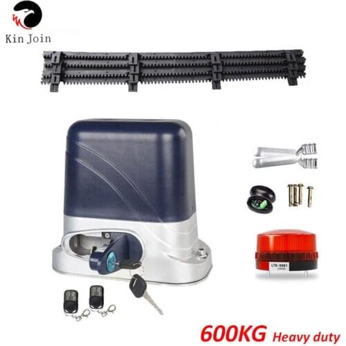 KINGJOIN 1400lbs 600kg electric sliding gate motor/automatic gate opener engine move wheeled Gate with 4m racks