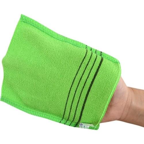 18*12cm Glove Type Double Sided Bath Towel Exfoliating Bath Washcloth Shower Wash Cloths Dead Skin Towel LX8441