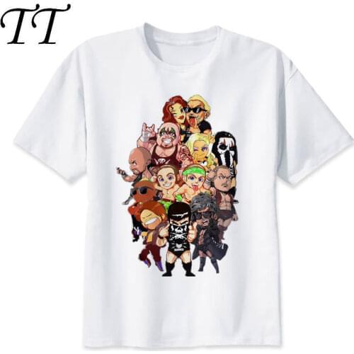 Bullet club t shirt Men Print T-Shirts Fashion Print T-Shirts male O Neck Tees M8009