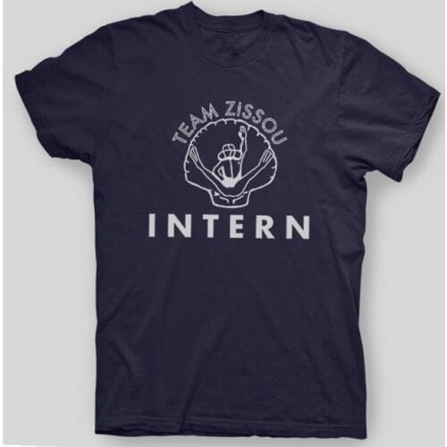 2019 Hot Sale New MenS TEAM ZISSOU INTERN Life Aquatic Wes Anderson Bill Murray T-Shirt Summer Fashion