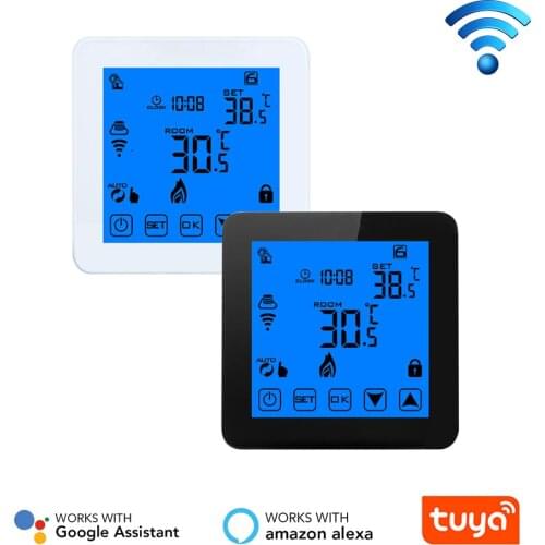 HY08 3A 16A MINCO HEAT Thermoregulator LCD Touch Screen Thermostat For Electric Heating Floor System Room Temperature Controller
