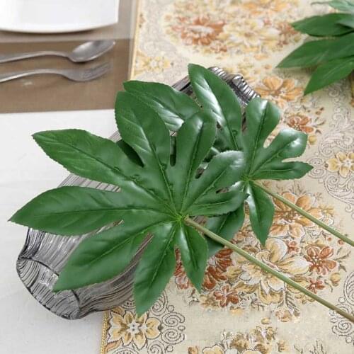 Artificial plant Leaves Green Plants Artificial Potted Plastic Plants Bonsai DIY Green Wall Arrangement Home Decor plant