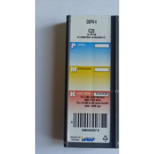 10PCS CARBIDE INSERT GSFN4 IC20