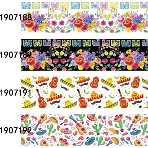 FLRARIBBON mexican flower viva mexico celebration ribbon