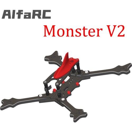 AlfaRC Monster V2 215MM frame kit RC Drone FPV Racing Quadcopter Freestyle True X UAV