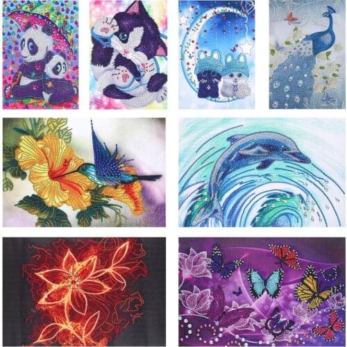 DIY Full Special-shaped drill Diamond Painting Cross Stitch Kit 5D animal diamond embroidery Mosaic Art Crafts Home Decoration