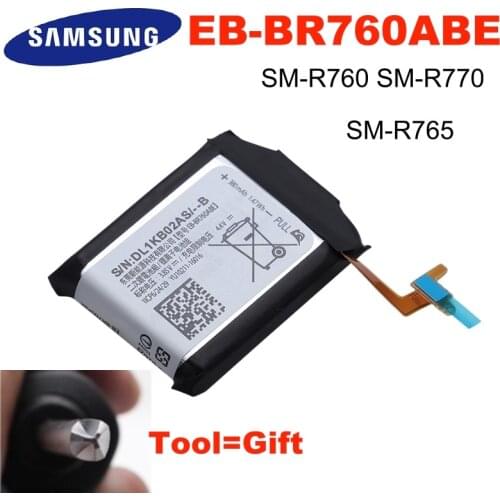 Original Replacement Battery EB-BR760ABE For Samsung Gear S3 SM-R760 SM-R770 SM-R765 Authentic Rechargeable Battery 380mAh