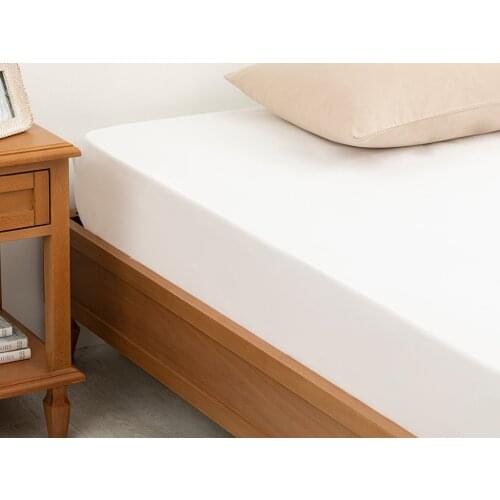 %100 Cotton High Quality Flat Cotton Double Fitted Sheet