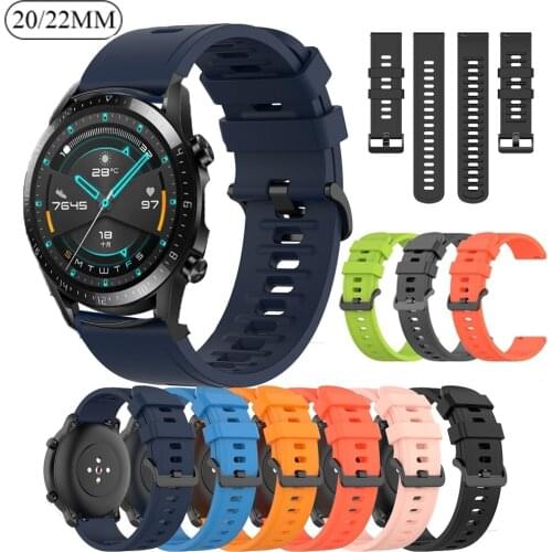GT2 Straps Silicone Watchband for Huawei Watch GT 2 Pro 42 46mm/GT 2e /HONOR Magic Band Sport Bracelet 20 22MM Wristband Correa