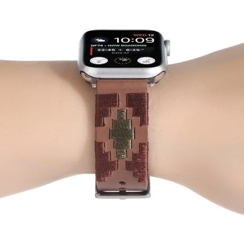 Exquisite Braided Leather Loop Band for apple watch band 42mm 44mm 38mm 40mm Smart Watch Strap Bracelet for i watch SE 6 5 4 3 2