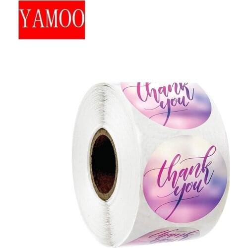 Thank You Stickers Seal Labels with 1inch Round Labels Sticker for Gift Packaging Scrapbooking Stationery Stickers