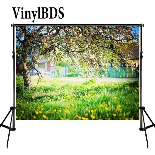 VinylBDS Photography Backdrops 10x8ft Photography Scenic Backdrops Green Fairy Tale Forest Background Naturism Children Photos