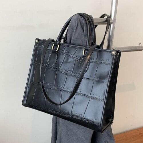 High Capacity Designer PU Leather Big Crossbody Bags for Women 2021 Winter Female Branded Shoulder Handbags and Purses Totes bag