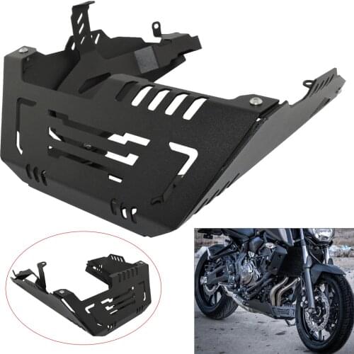 Black Motorcycle Parts Engine Chassis Spoiler Guard Cover Skid Plate Belly Pan Protector For YAMAHA FZ07 MT-07 XSR700 2014-2021