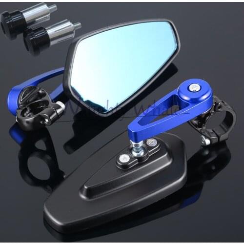 7/8" 22mm Motorcycle Rear View Handle Bar End Side Rearview Mirrors FOR Bajaj Pulsar 200 NS/200 RS/200 AS Cafe Racer Dirt Bike