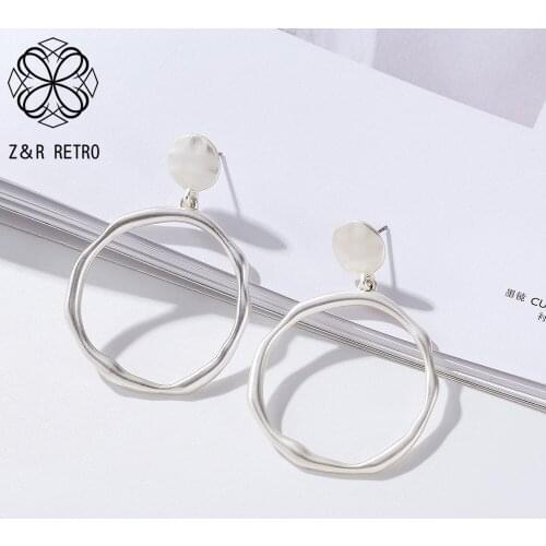 Trend Hanging Drop Earring 2021 Costume Jewelry for Women Vintage Geometric Suspension Pendientes brincos Wholesale Accessories